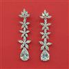 Cubic Zirconia Classic Earring With Rhodium Plating