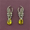 Cz Classic Earring With Mehndi Plating