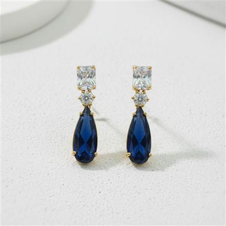 Cz Classic Earring With Mehndi Plating