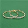 Cz Classic Bangles With 2 Tone Plating