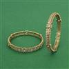 Cz Classic Bangles With Mehndi Plating