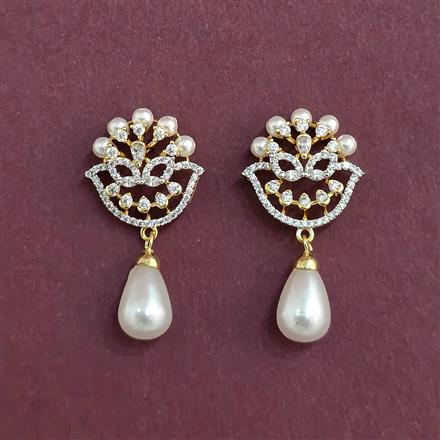 Cz Tops With Rhodium 2 Tone Plating