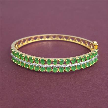 Cz Openable Kada With 2 Tone Plating