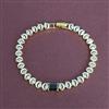 Cz Openable Bracelet With 2 Tone Plating