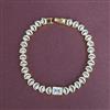Cz Openable Bracelet With 2 Tone Plating