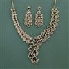Cz Classic Necklace Set With Mehndi Plating