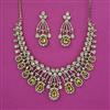 American Diamond Classic Necklace With Mehndi Plating