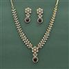 Cz Classic Necklace Set With Mehndi Plating