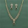 Cz Classic Necklace Set With Mehndi Plating