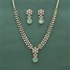 Cz Classic Necklace Set With Mehndi Plating