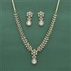 Cz Classic Necklace Set With Mehndi Plating