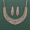 Cz Classic Necklace Set With 2 Tone Plating