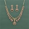Cz Classic Necklace Set With Mehndi Plating