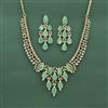 Cz Classic Necklace Set With Mehndi Plating