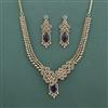 Cz Classic Necklace Set With Mehndi Plating