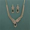 Cz Classic Necklace Set With Mehndi Plating