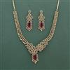 Cz Classic Necklace Set With Mehndi Plating