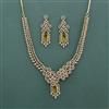 Cz Classic Necklace Set With Mehndi Plating