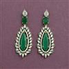 Cz Classic Earring With Mehndi Plating