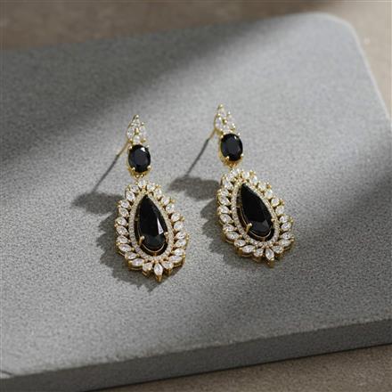 Cz Classic Earring With Mehndi Plating