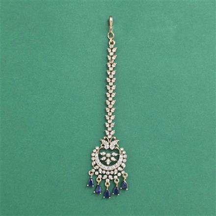 Cz Classic Tikka With Mehndi Plating