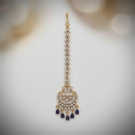 Cz Classic Tikka With Mehndi Plating