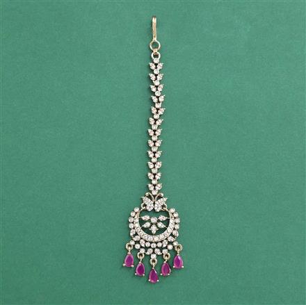 Cz Classic Tikka With Mehndi Plating