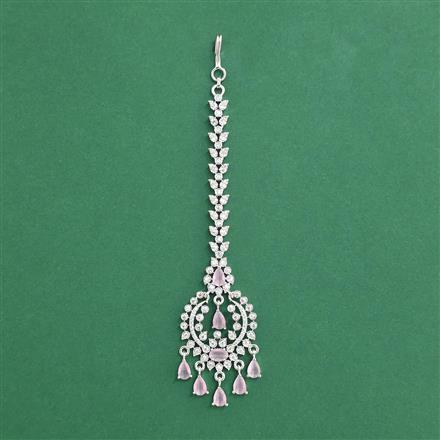 Cz Classic Tikka With Rhodium Plating