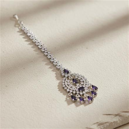 Cz Classic Tikka With Rhodium Plating