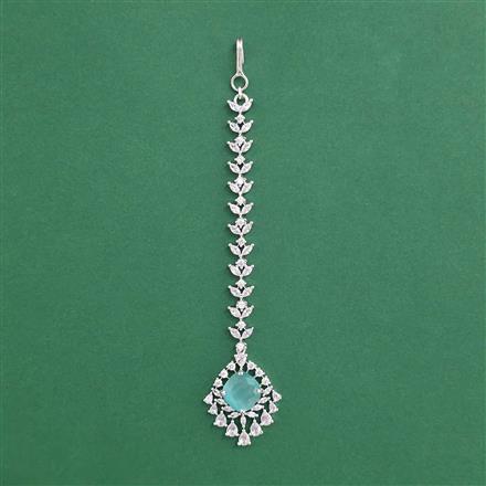 Cz Classic Tikka With Rhodium Plating