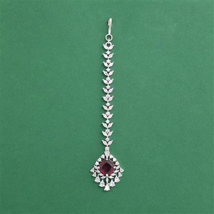 Cz Classic Tikka With Rhodium Plating