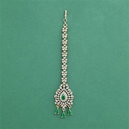 Cz Classic Tikka With Mehndi Plating