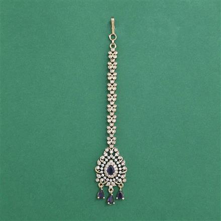 Cz Classic Tikka With Mehndi Plating