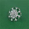Cz Adjustable Ring With Rhodium Plating