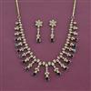 Cz Classic Necklace Set With Mehndi Plating
