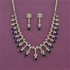 Cz Classic Necklace Set With Mehndi Plating