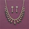Cz Classic Necklace Set With Mehndi Plating