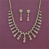 Cz Classic Necklace Set With Mehndi Plating