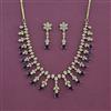 Cz Classic Necklace Set With Mehndi Plating