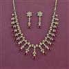 Cz Classic Necklace Set With Mehndi Plating