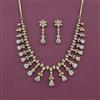 Cz Classic Necklace Set With Mehndi Plating