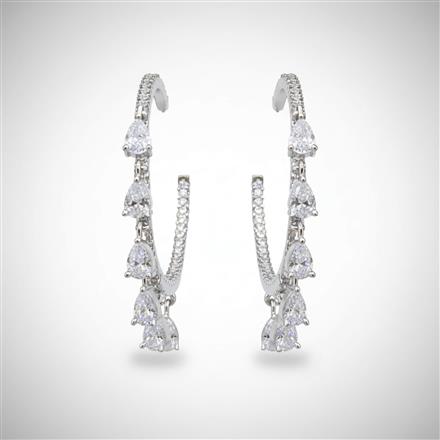 Cz Bali With 2 Tone Rhodium Plating