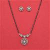 Cz Classic Mangalsutra With 2 Tone Rhodium Plating
