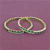 Cz Classic Bangles With 2 Tone Plating