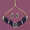 Cz Classic Necklace Set With Mehndi Plating