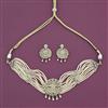 Cz Classic Necklace Set With Mehndi Plating