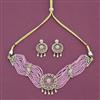 Cz Classic Necklace Set With Mehndi Plating