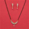 Cz Classic Mangalsutra With 2 Tone Rhodium Plating