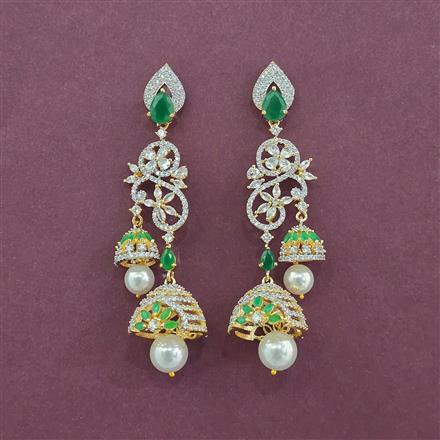 Cz Jhumki With 2 Tone Plating