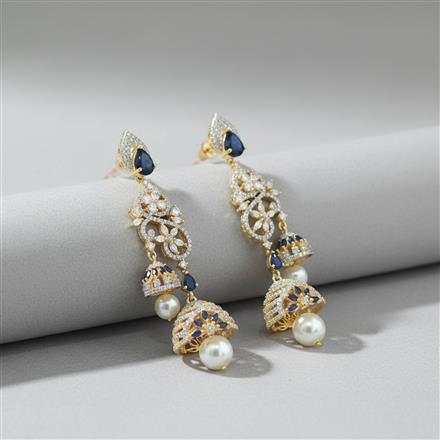 Cz Jhumki With 2 Tone Plating